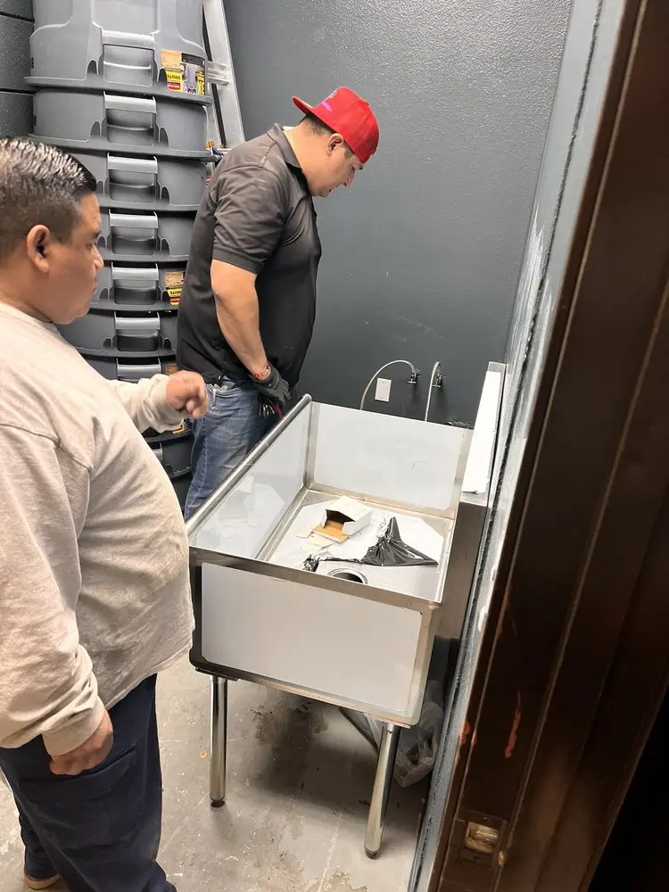 Commercial plumbing and sink installation in Stuart